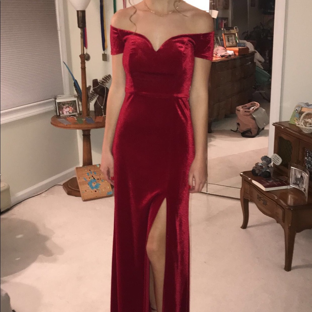 Windsor Strapless Velvet Dress
